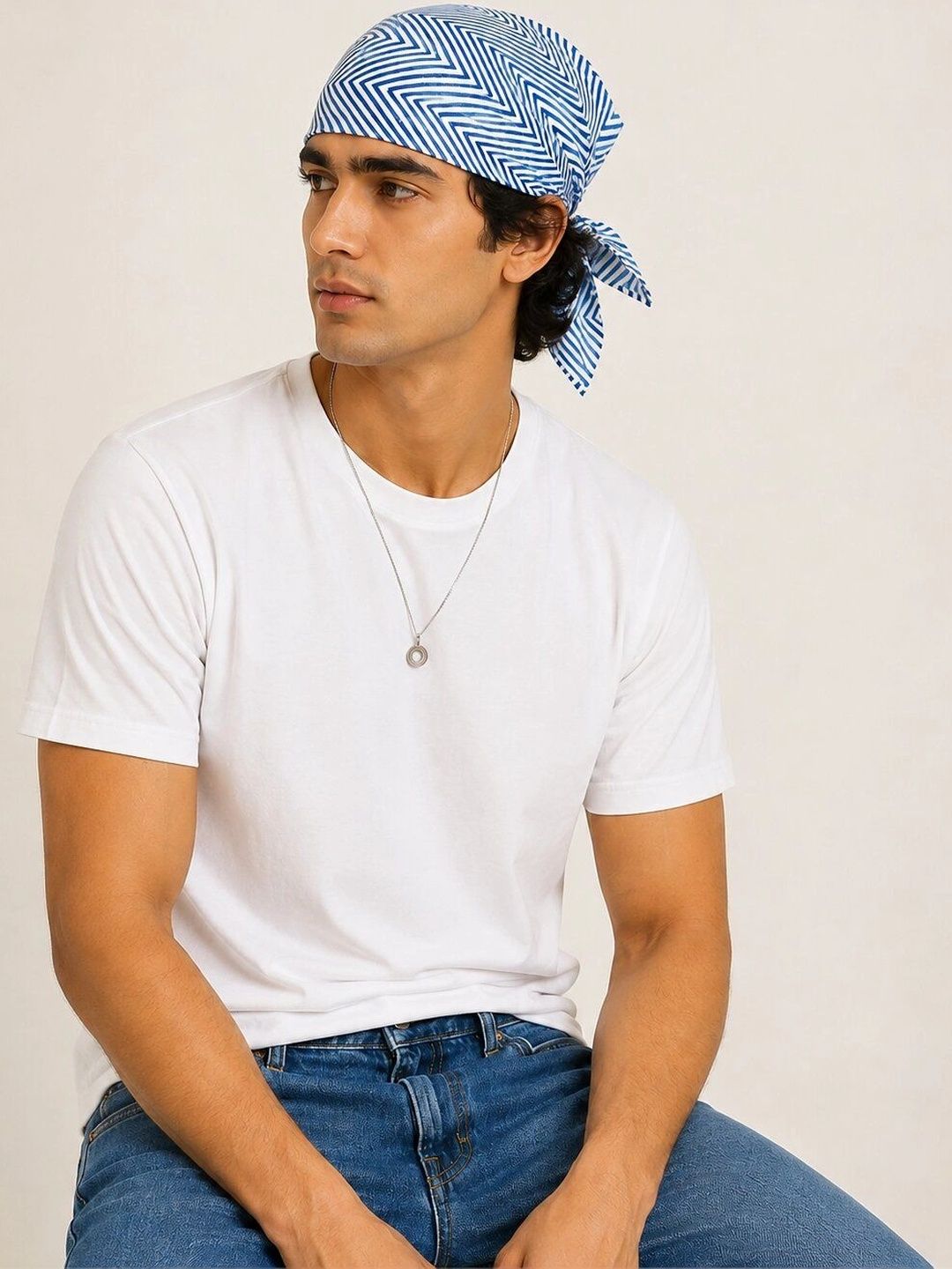 HOUSE OF PEHNAVA Men Striped Scarf-picture-47
