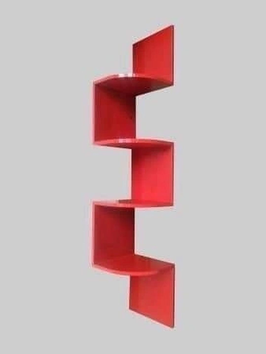 TFS TRADERS Red MDF Corner Wall Shelf-picture-54