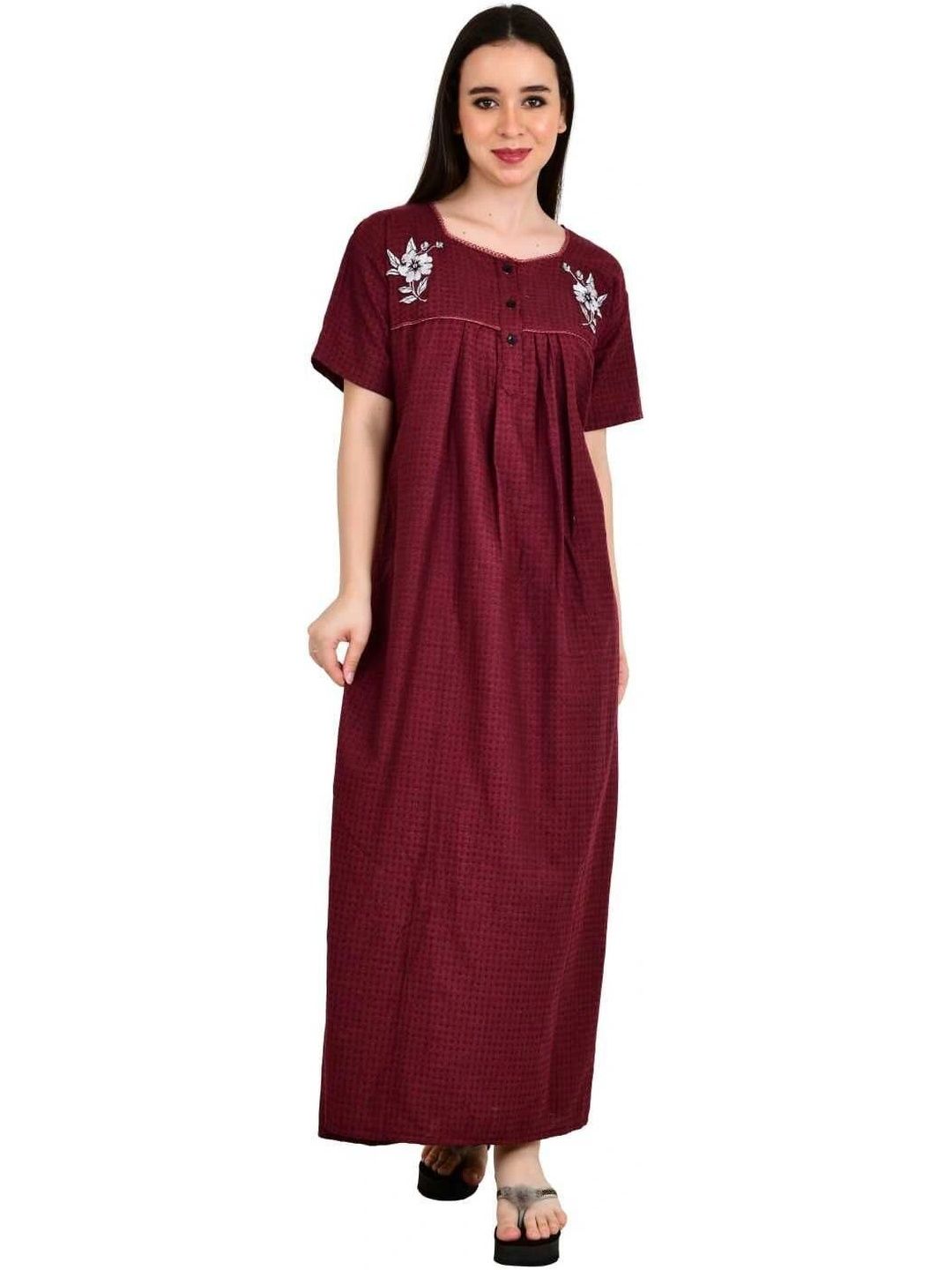 Monal Printed Maxi Nightdress-image-38