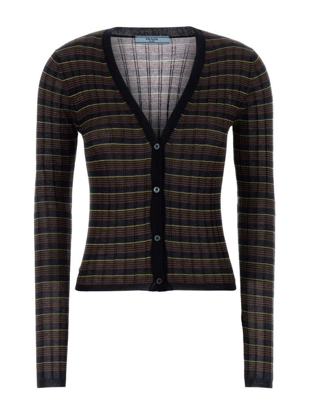 Prada Women Striped Woollen Cardigan-picture-32