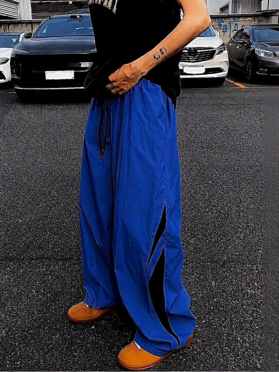 LRIPSOME Men Relaxed Fit Colourblocked Track Pants-picture-20