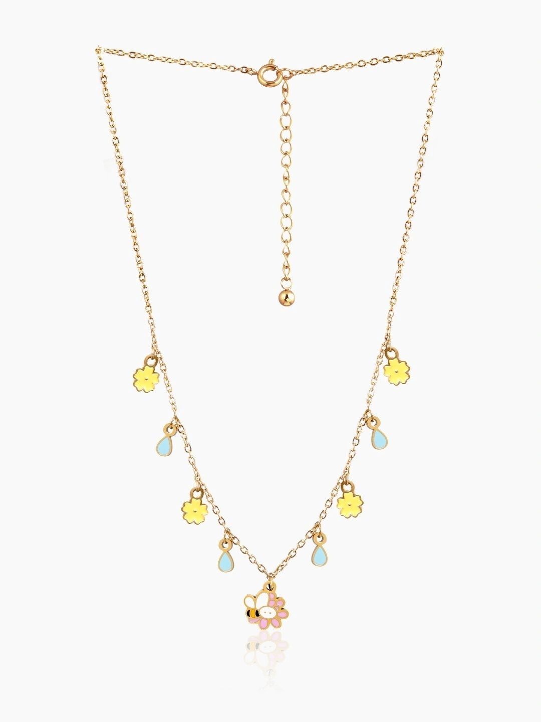 SWASHAA Girls 18K Gold Plated Necklace-picture-28