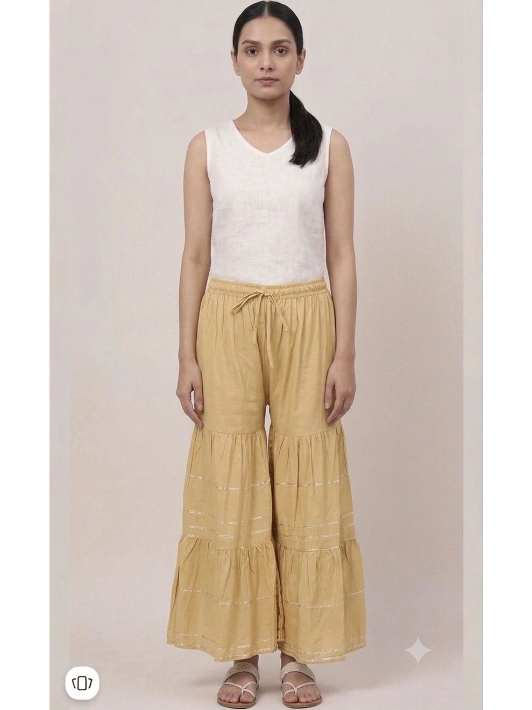 OUTER WEAR AYAM EXPORTS Women Knitted Ethnic Palazzos-picture-14
