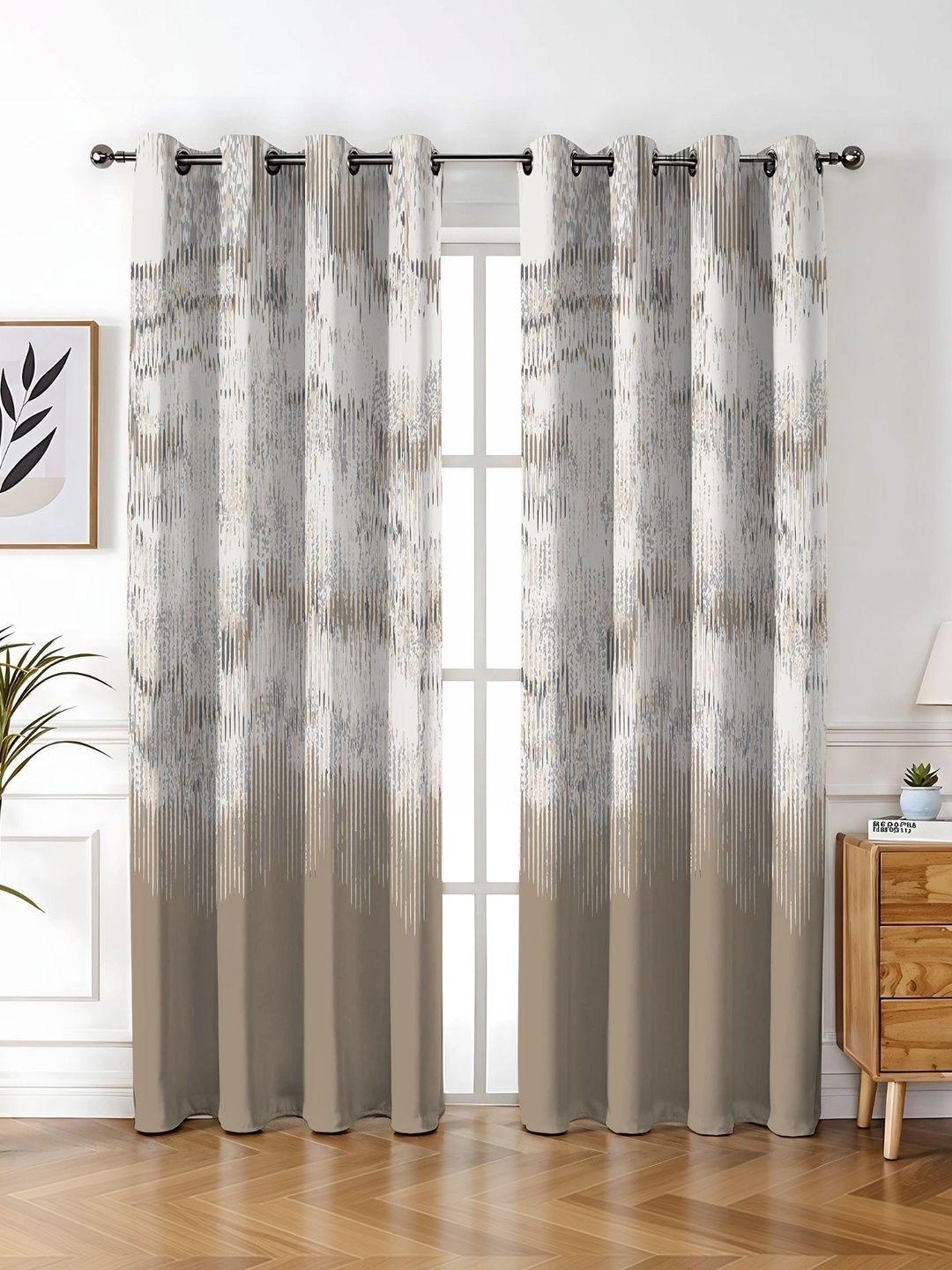 SIMPLYCURTAINS Camel Brown Room Darkening Long Door Curtain-image-23