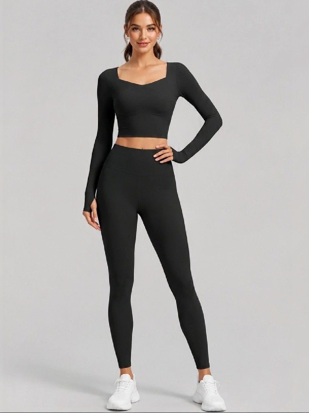 ENRIZZ Solid Top with Leggings-picture-38