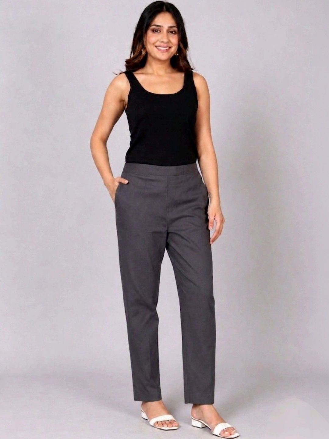 RIVNIX Women Smart High-Rise Trousers-picture-36