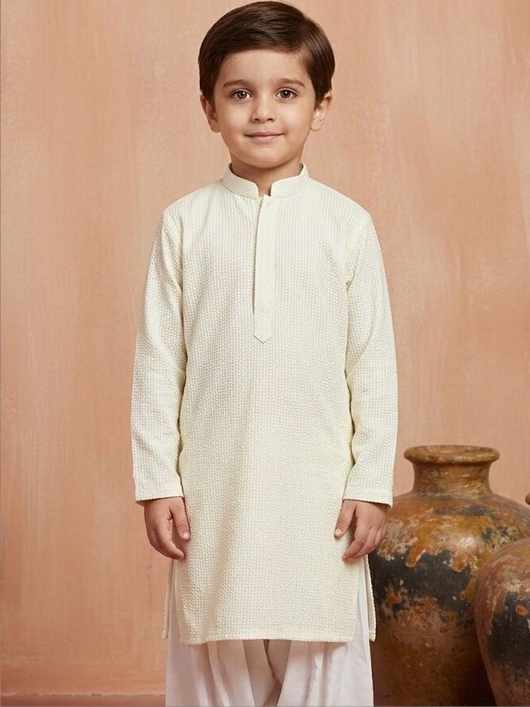 Sanwara Boys Thread Work Kurta-image-21
