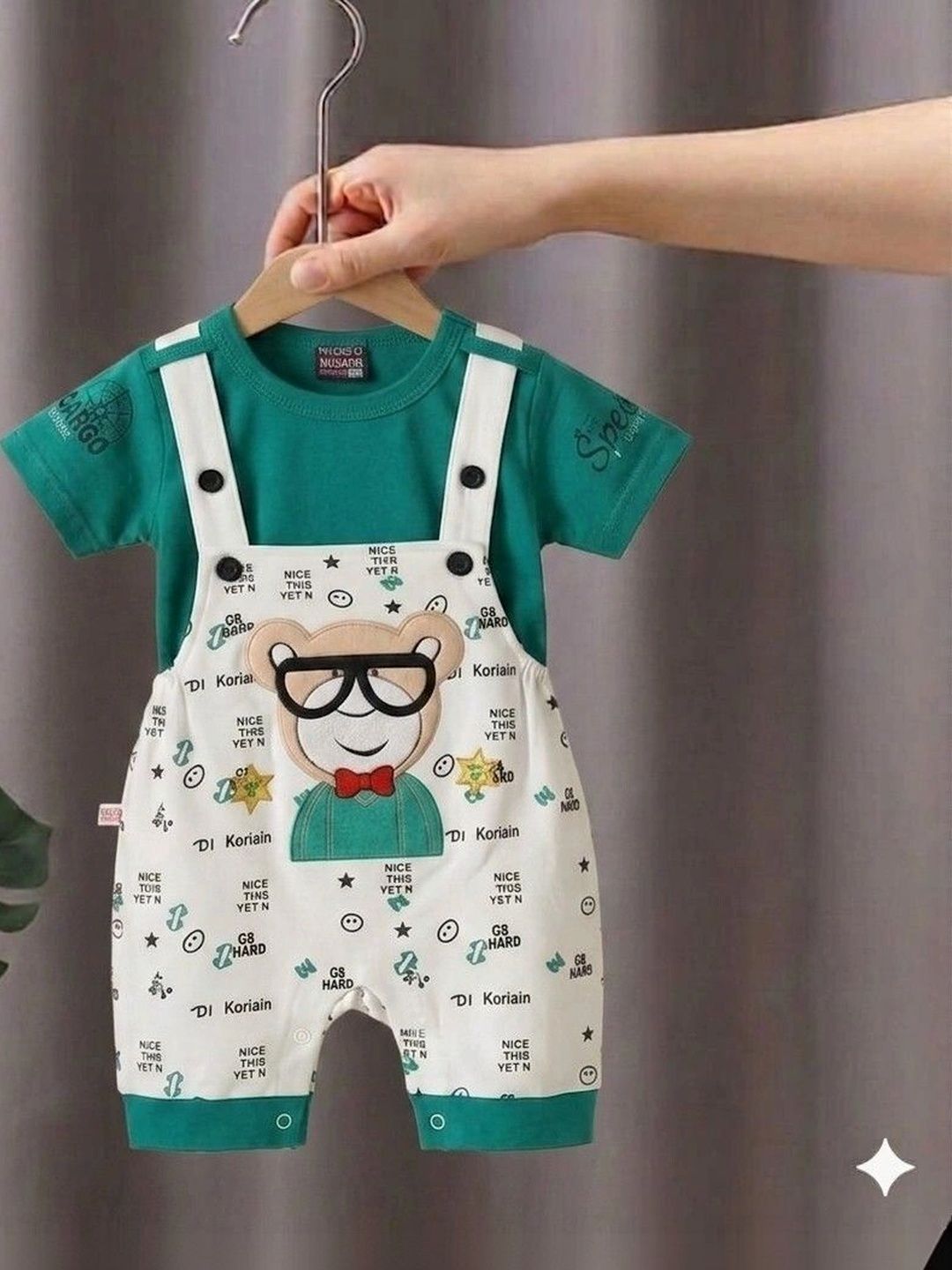 NEMI CREATION Kids Graphic Printed Dungarees-picture-58