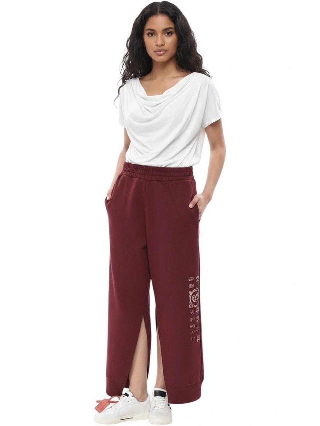 Maison Margiela Women Printed Easy Wash Culottes Trousers-picture-50