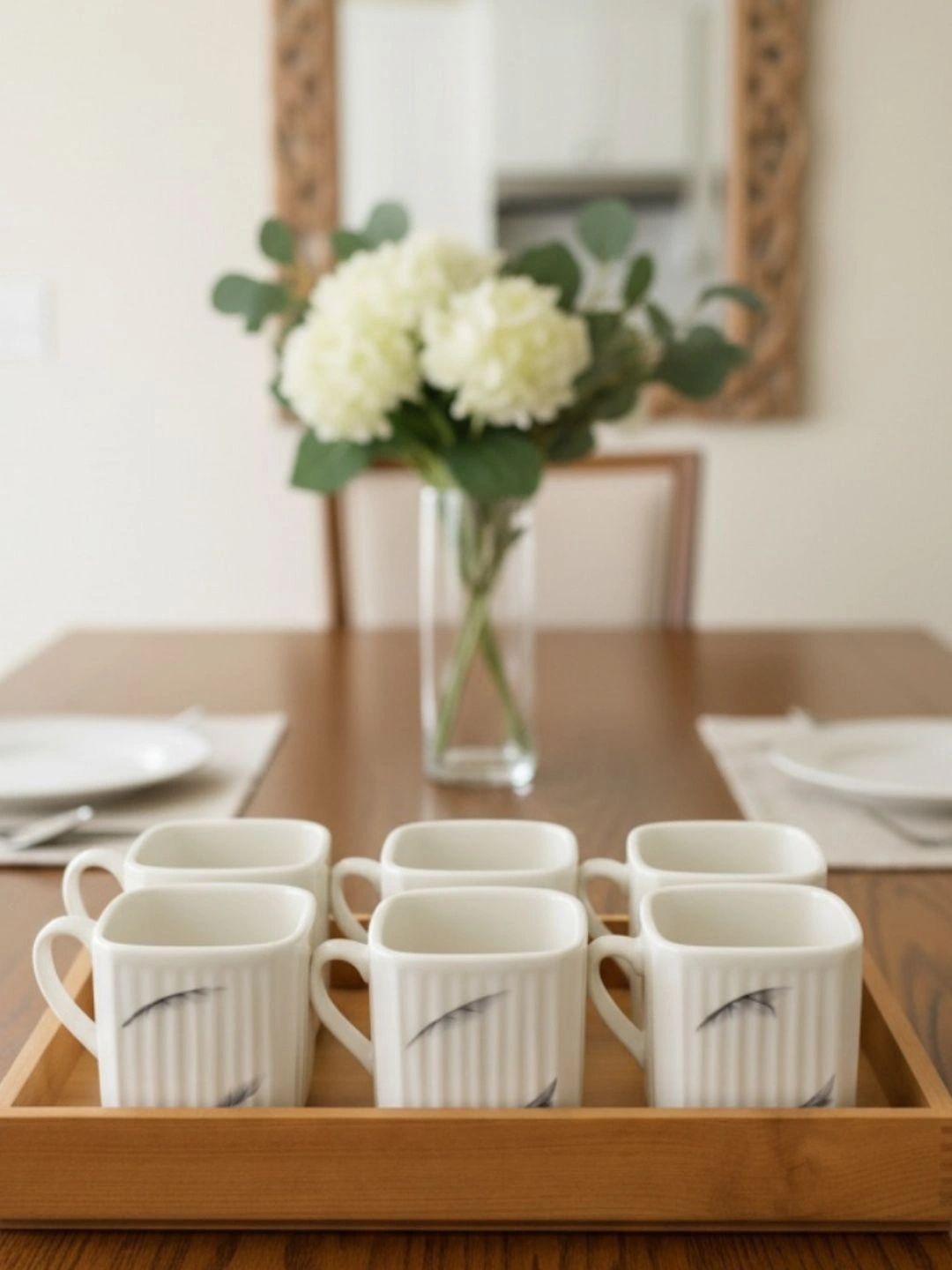 Love Unlimited White Printed Solid Ceramic Glossy Cups Set of Cups and Mugs-image-49