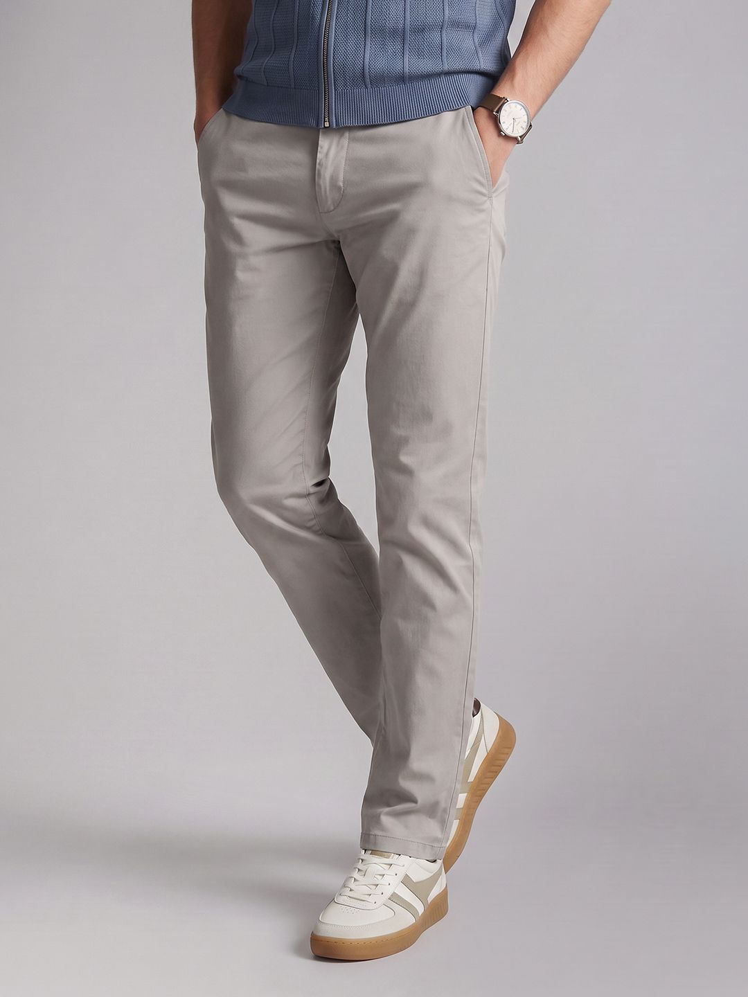 Allen Solly Men Slim Fit Woven Trousers-picture-55