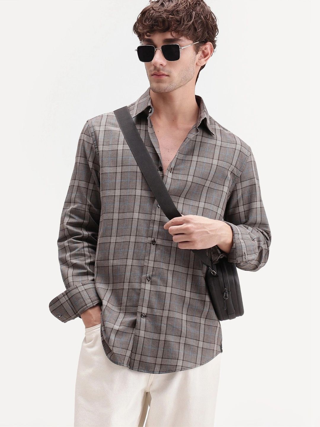 RARE RABBIT Men Checked Casual Shirt-picture-31