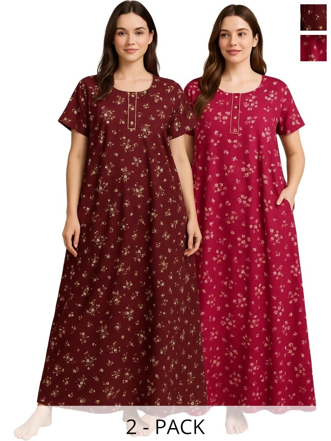 Bahumaan Printed Maxi Nightdress-picture-19