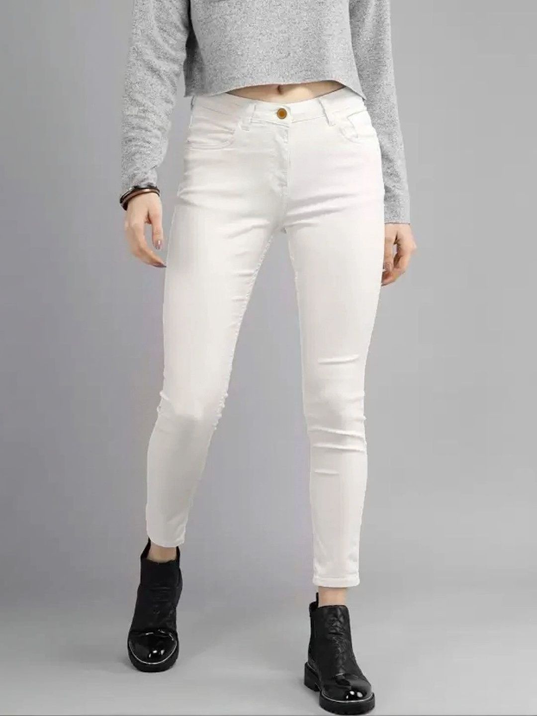 MASTERLY WEFT Women Skinny Fit Mid-Rise Stretchable Jeans-picture-32