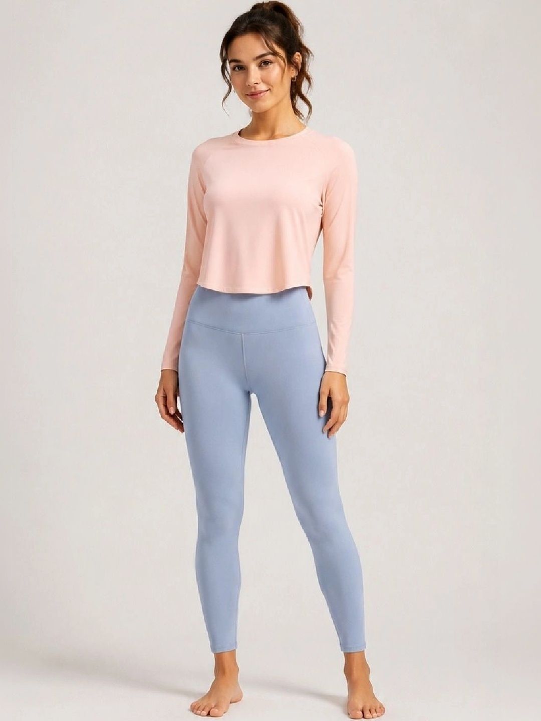 ENRIZZ Pastels Solid Top with Leggings-picture-25
