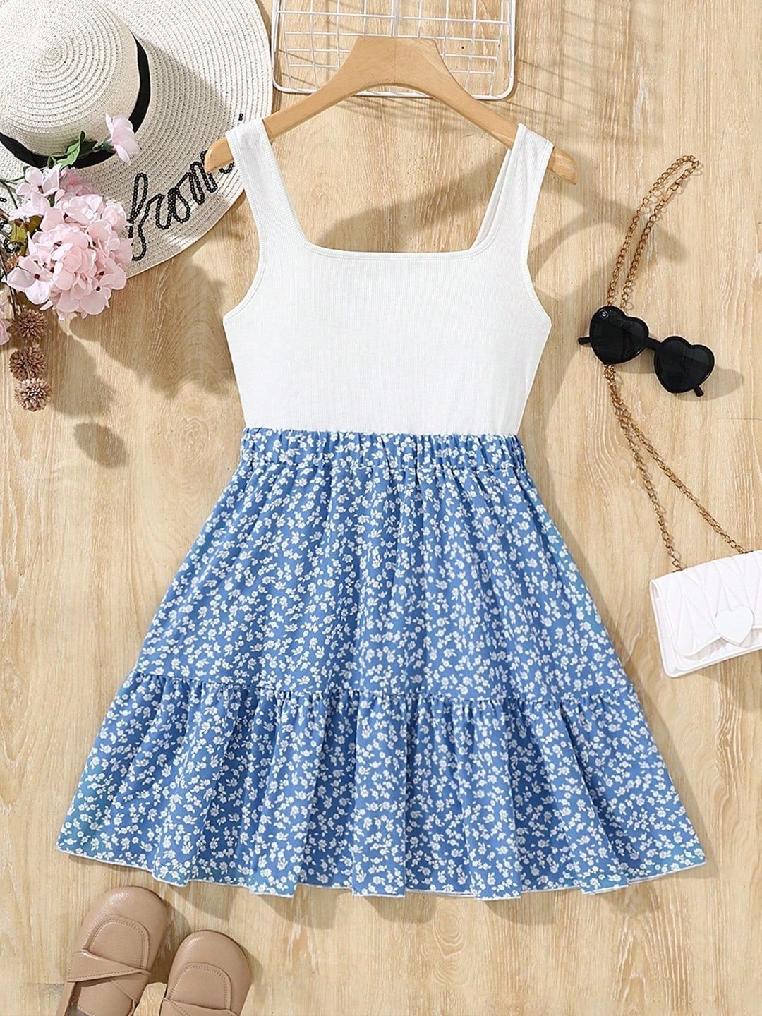 Miss & Chief Floral Print Ruffled A-Line Dress-picture-6