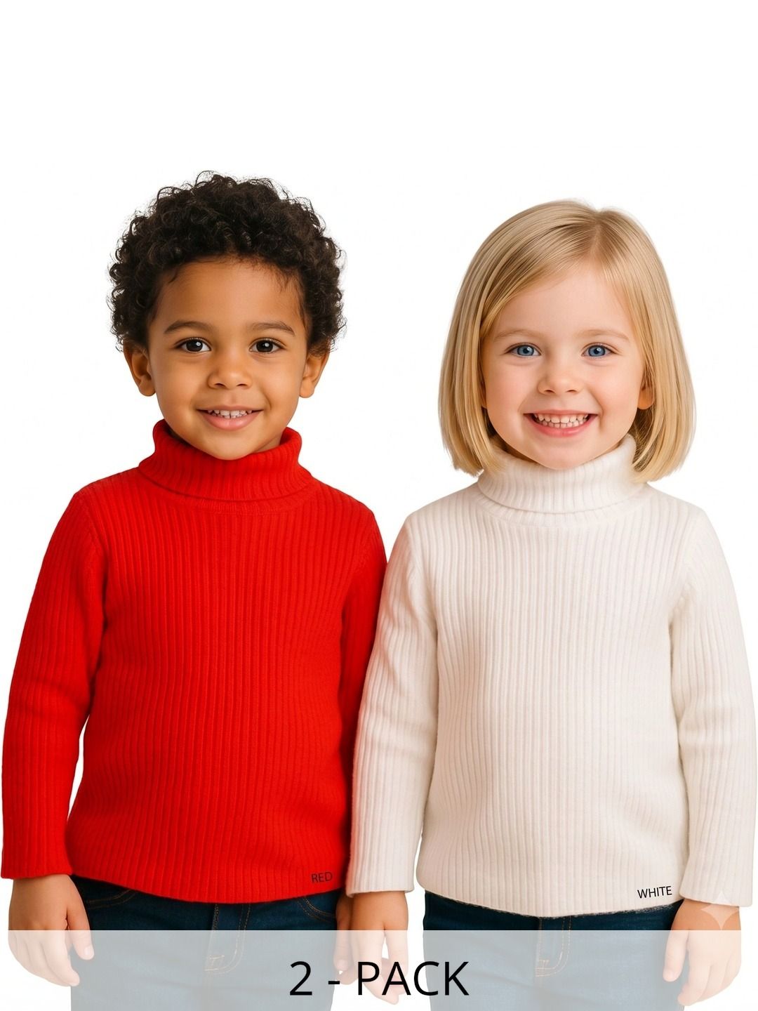 DESNUDA Unisex Kids Ribbed Woollen Pullover-picture-21