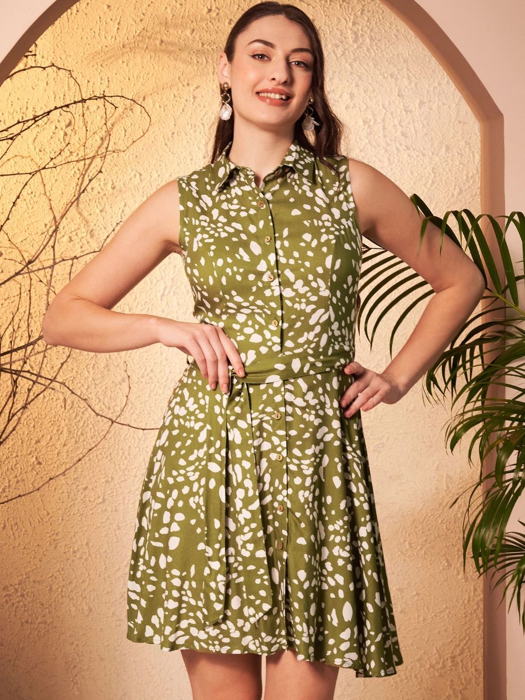 KALAMIR Print A-Line Dress-picture-2
