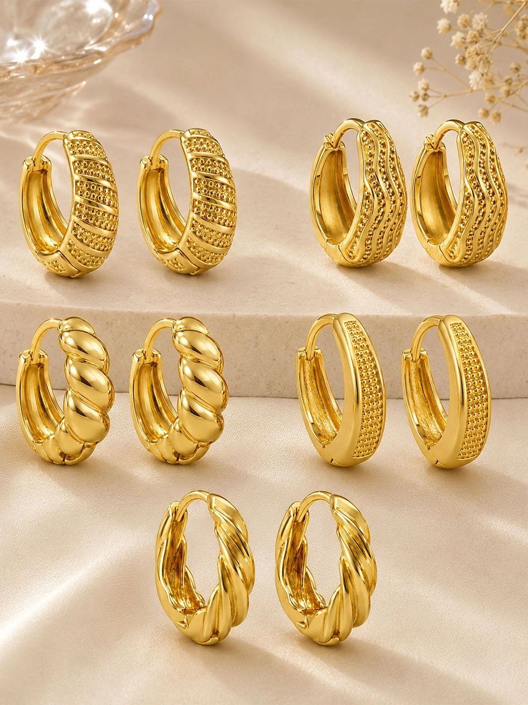 VAMA Circular Hoop Earrings-image-2