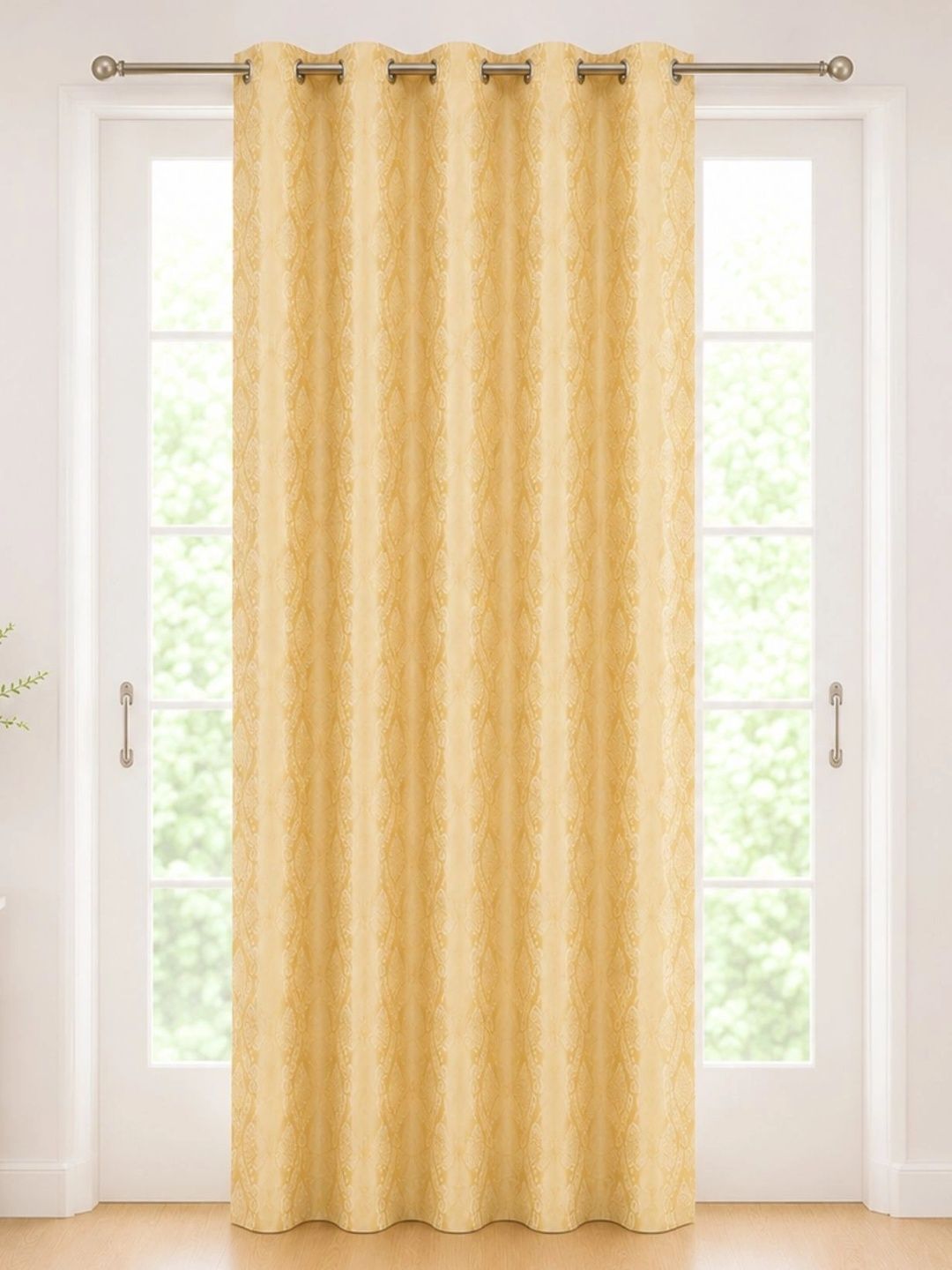 Homeful Style Gold-Toned Long Door Curtain-picture-4