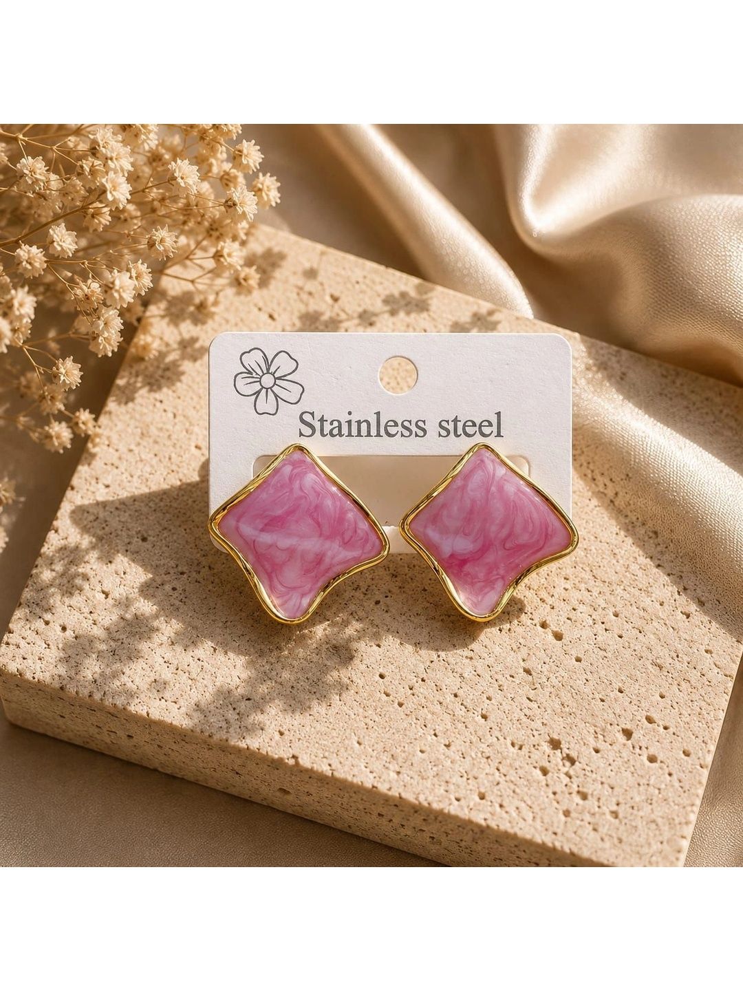 GARV GLEAM Geometric Studs Earrings-image-22