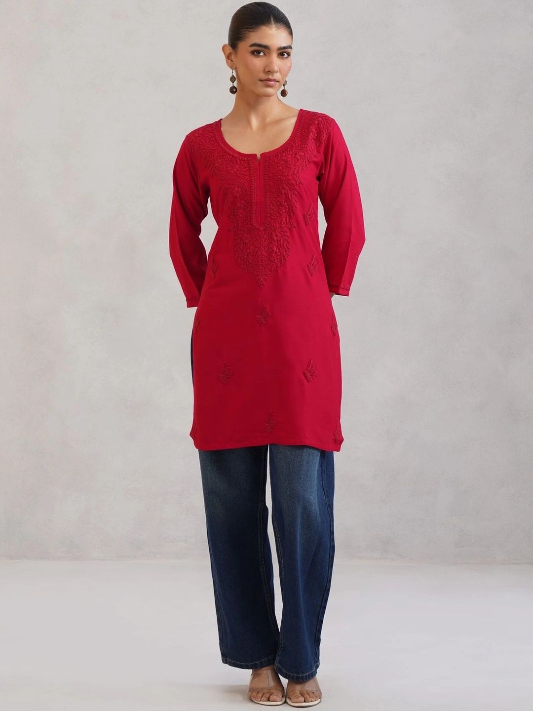 all about you Women Floral Embroidered Thread Work Kurta-picture-28