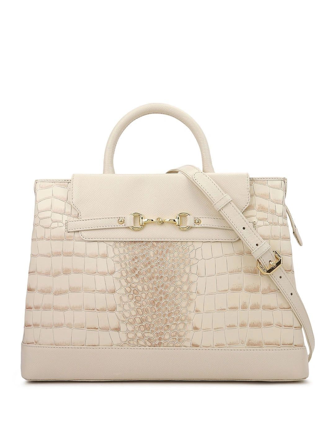 Da Milano Textured Leather Structured Handheld Bag-picture-57