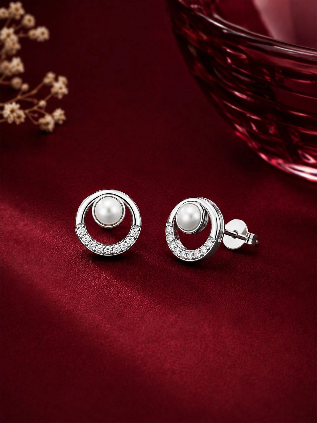 Caratiro Circular Studs Earrings-image-10