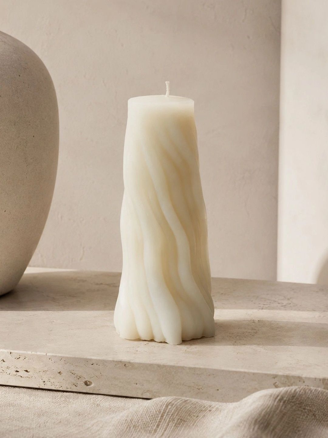 Grey Exim White 1 pieces Pillar Candle-picture-28