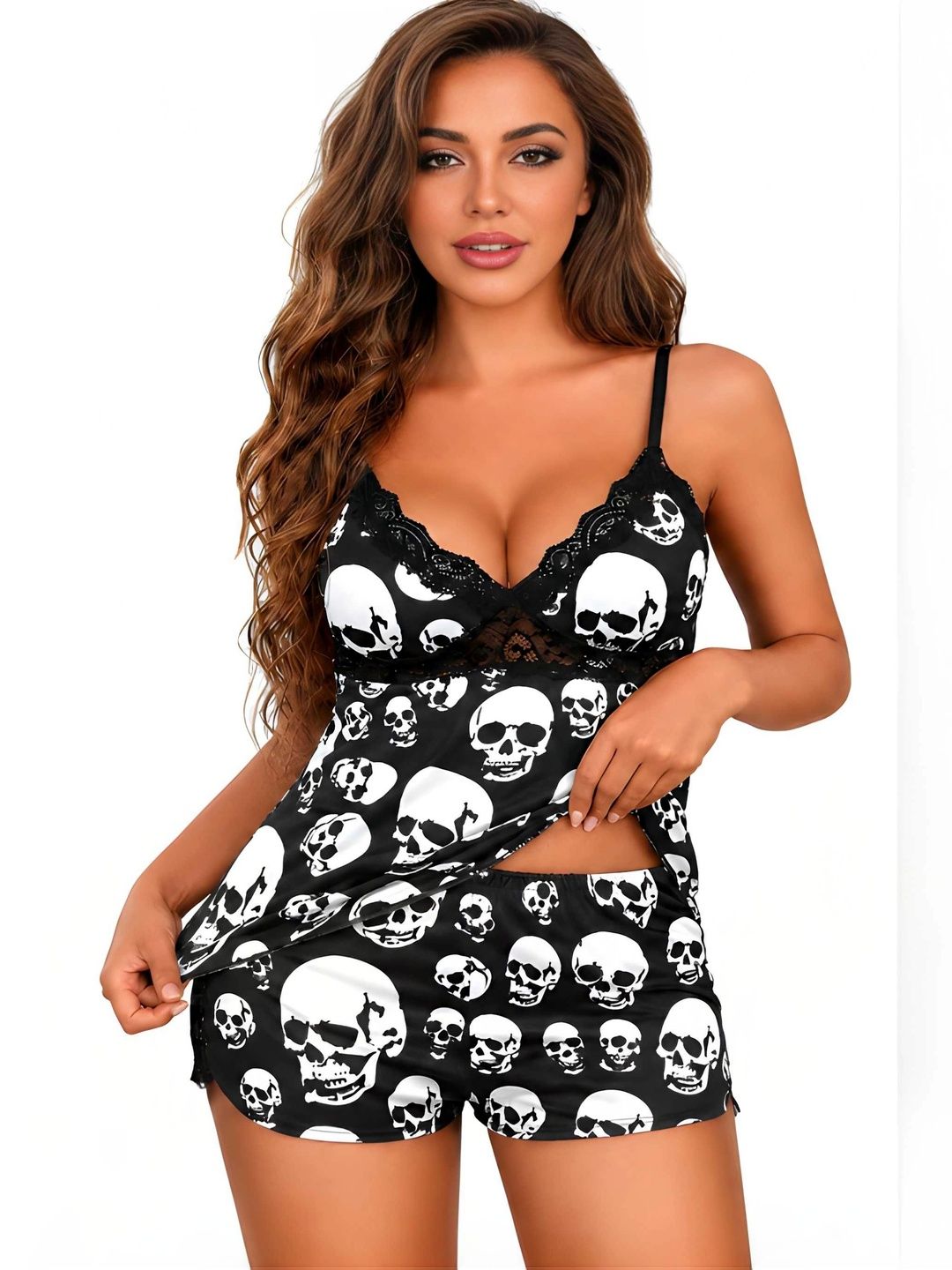NIGHTHOPE Women Printed Night suit-picture-15