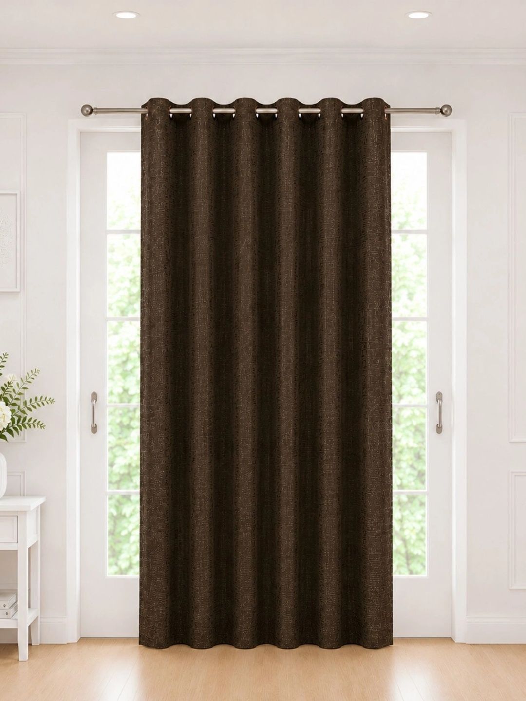 Homeful Style Brown Long Door Curtain-picture-22