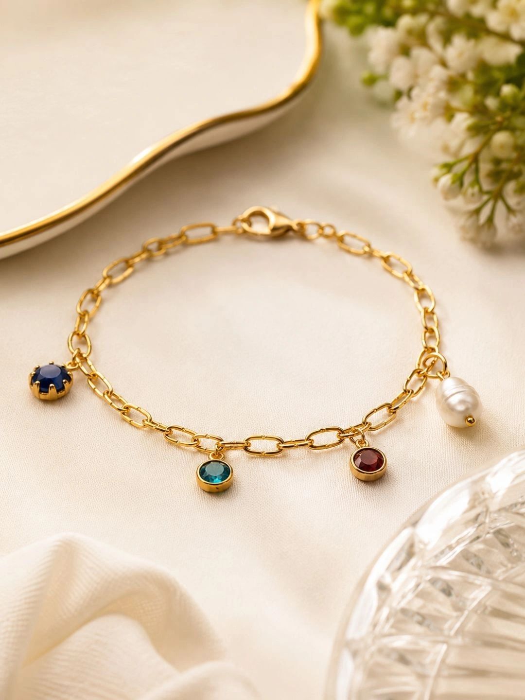 Tipsy closet Women Gold-Plated Charm Bracelet-picture-18