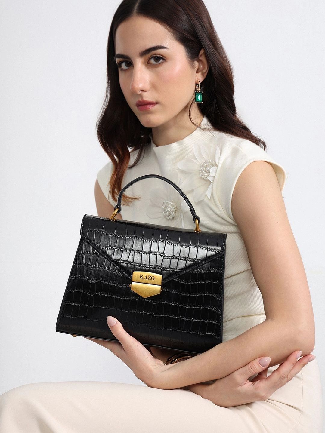Kazo Textured Structured Handheld Bag-picture-28