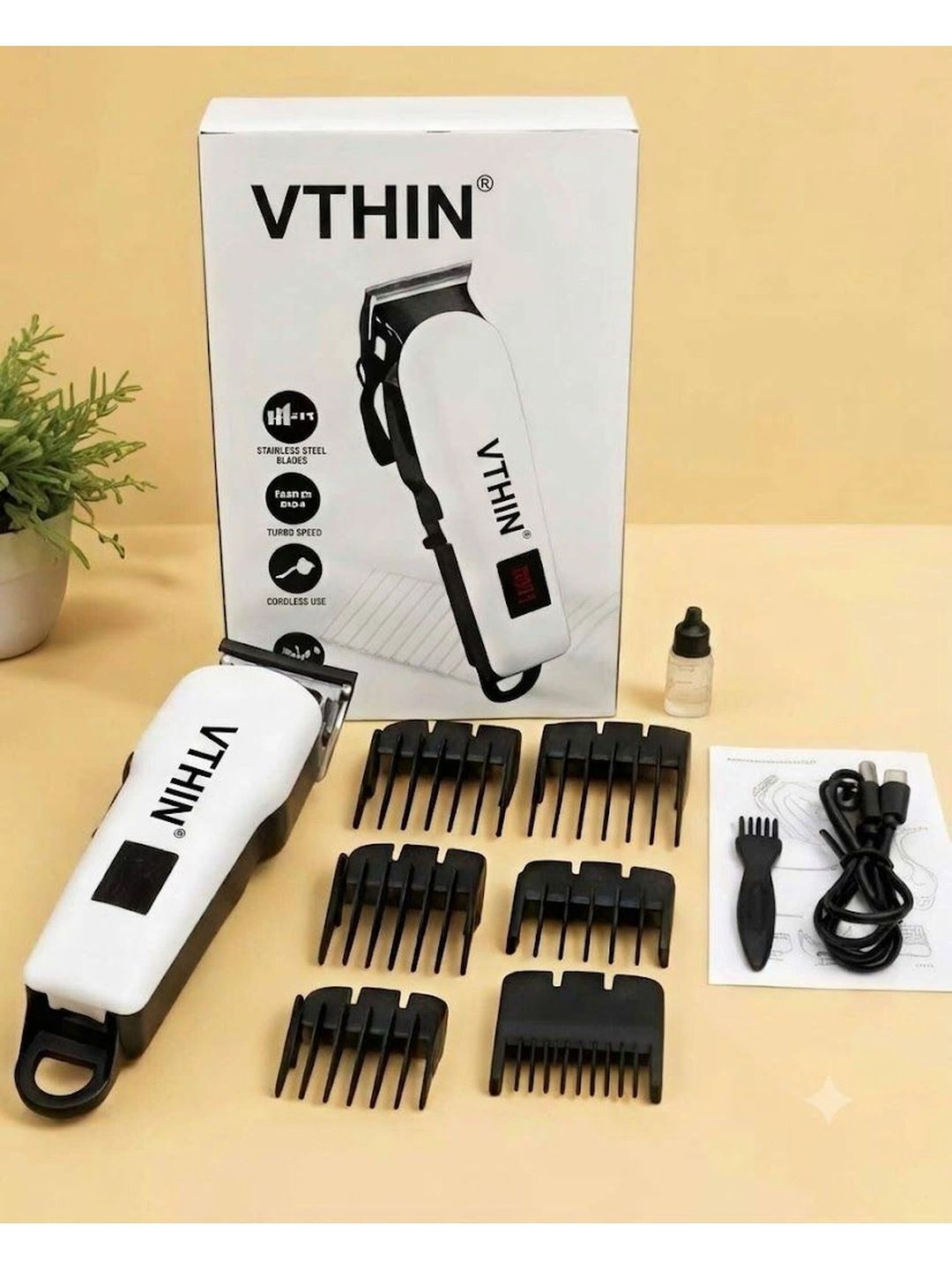 VTHIN All-in-One Precision Barber & Beard Trimmer Set-picture-56