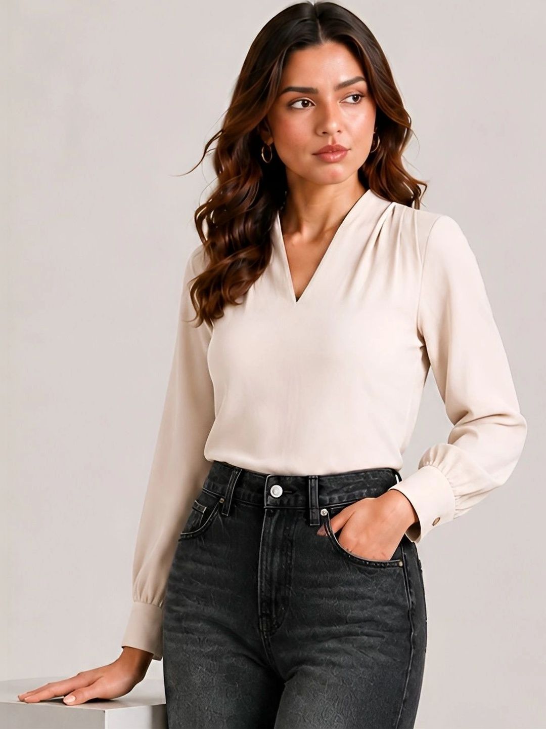 STYLE STAMP Cotton Blend Top-picture-15