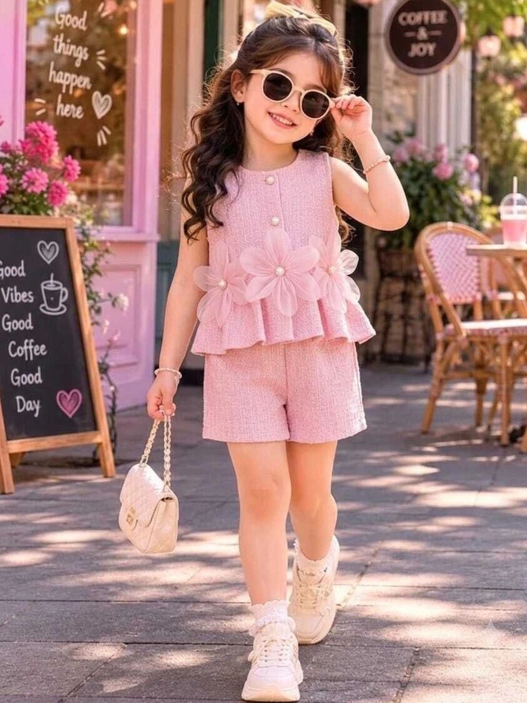 Sweety Rani Girls Embellished Top with Shorts-picture-20