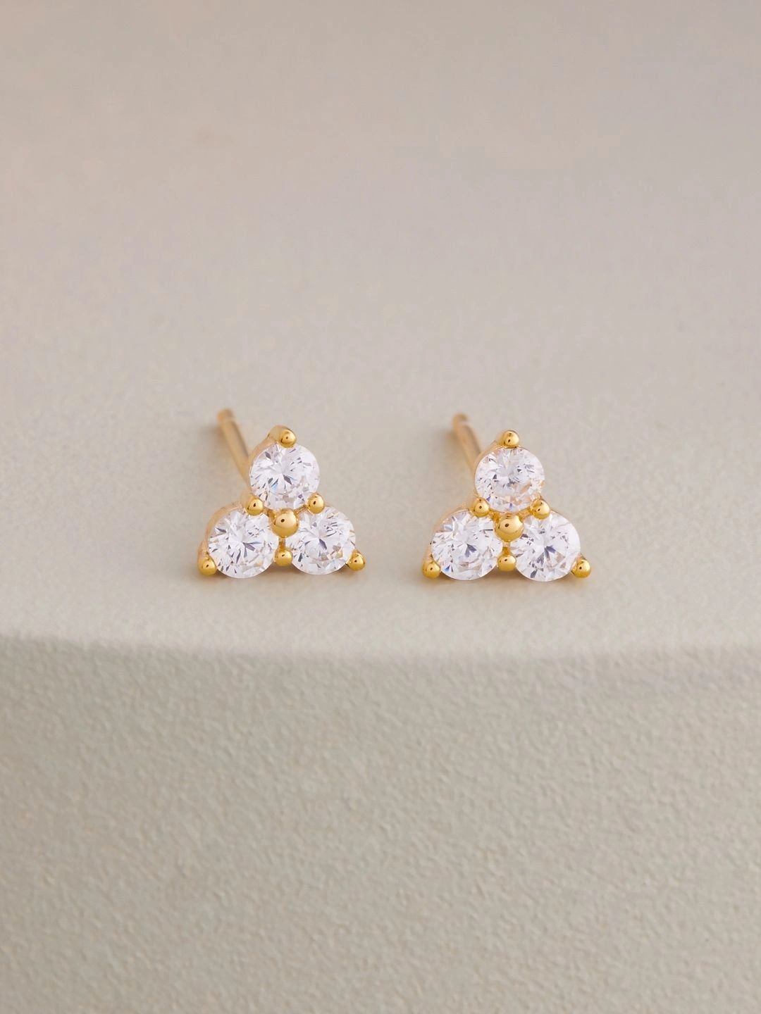 Kushal's Fashion Jewellery Triangular Studs Earrings-picture-39