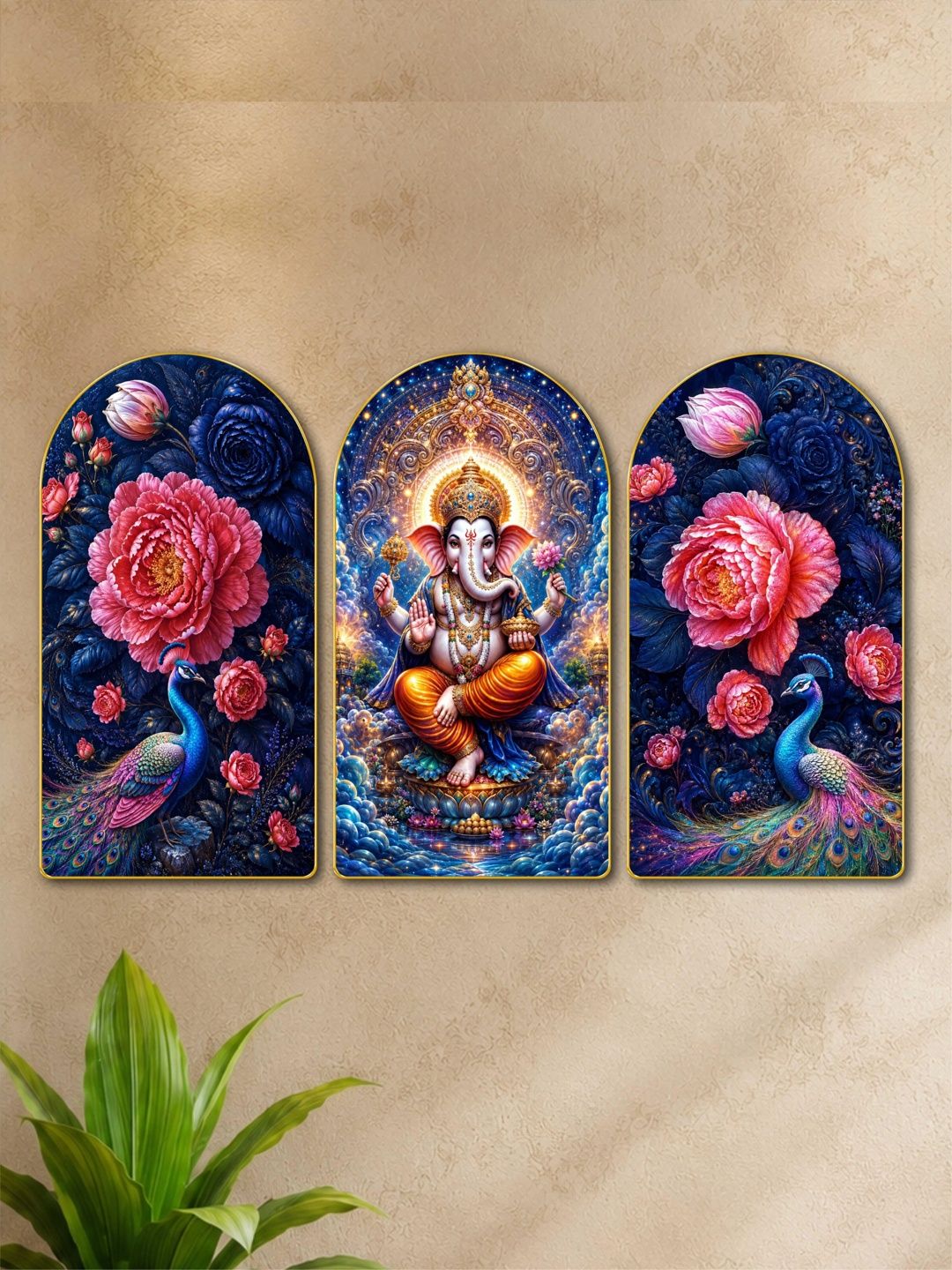 Aura Multicoloured MDF Religious Wall Paintings-picture-26