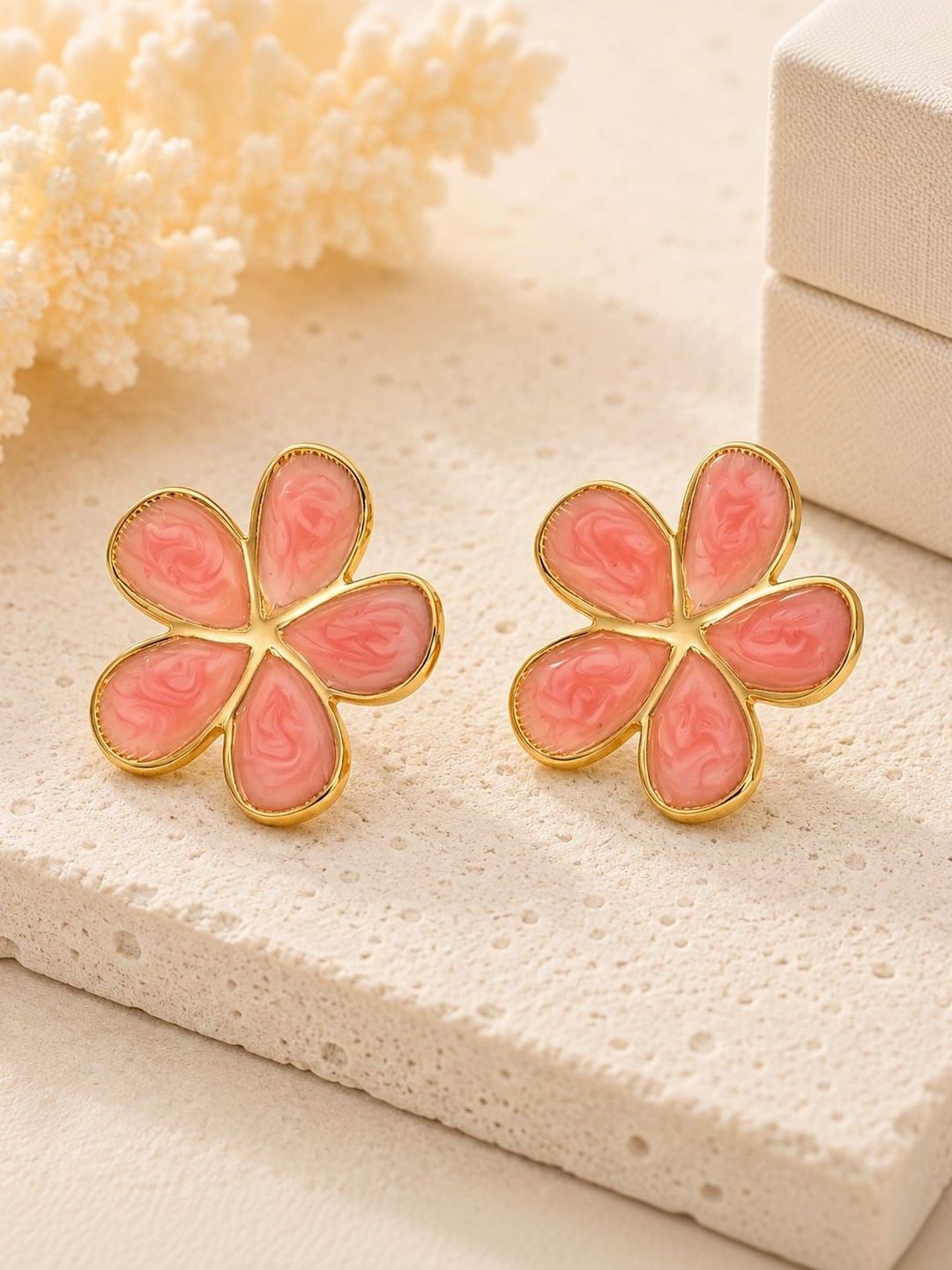 GARV GLEAM Floral Studs Earrings-picture-23