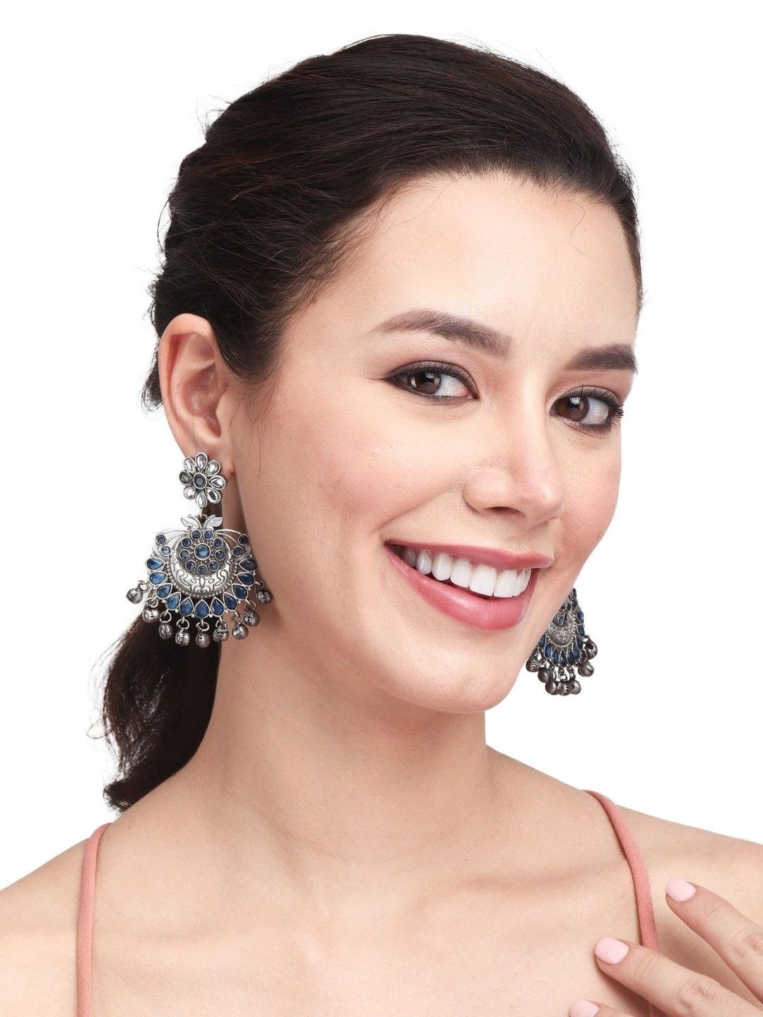 Sangria Circular Drop Earrings-image-9