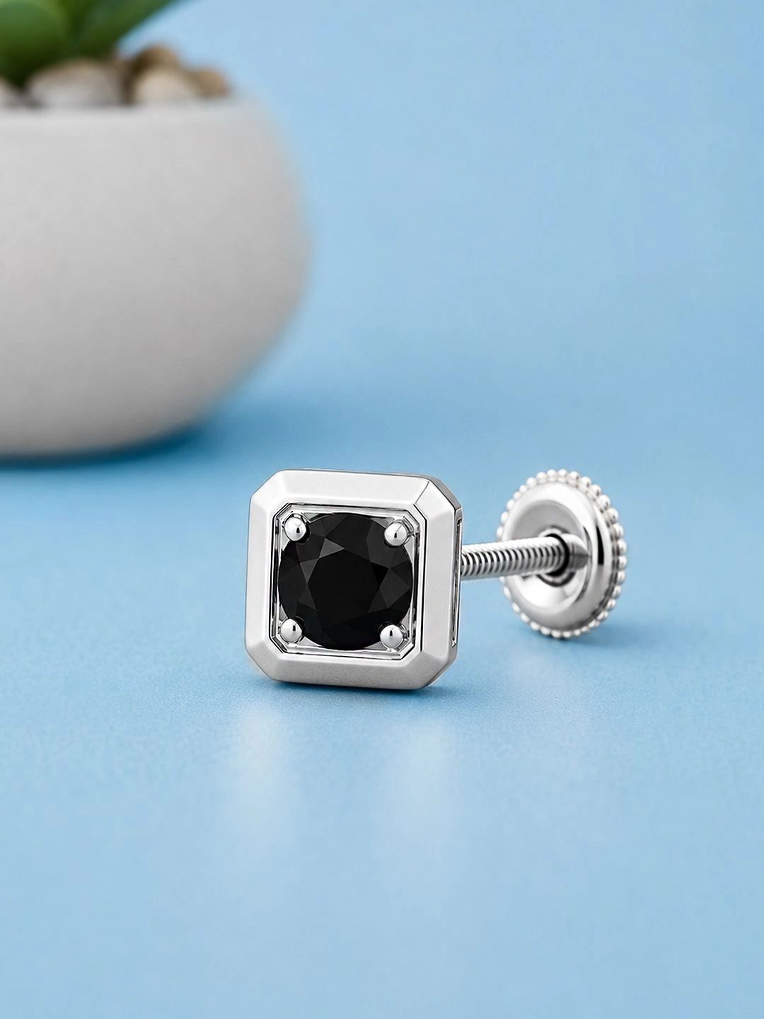 Caratiro Square Studs Earrings-picture-55