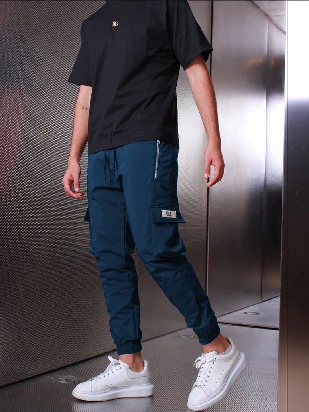 Joggers Park Men Regular Fit Dry Fit Cargos-picture-19