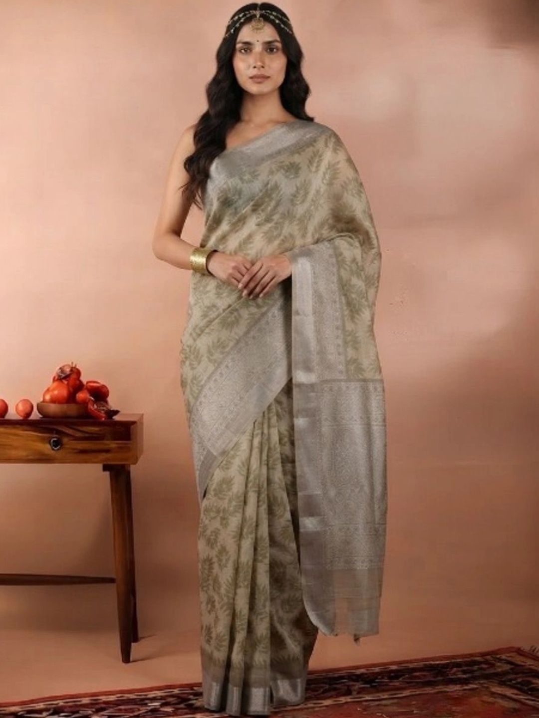Kalakriti By Rachna Floral Zari Pure Cotton Saree-image-39