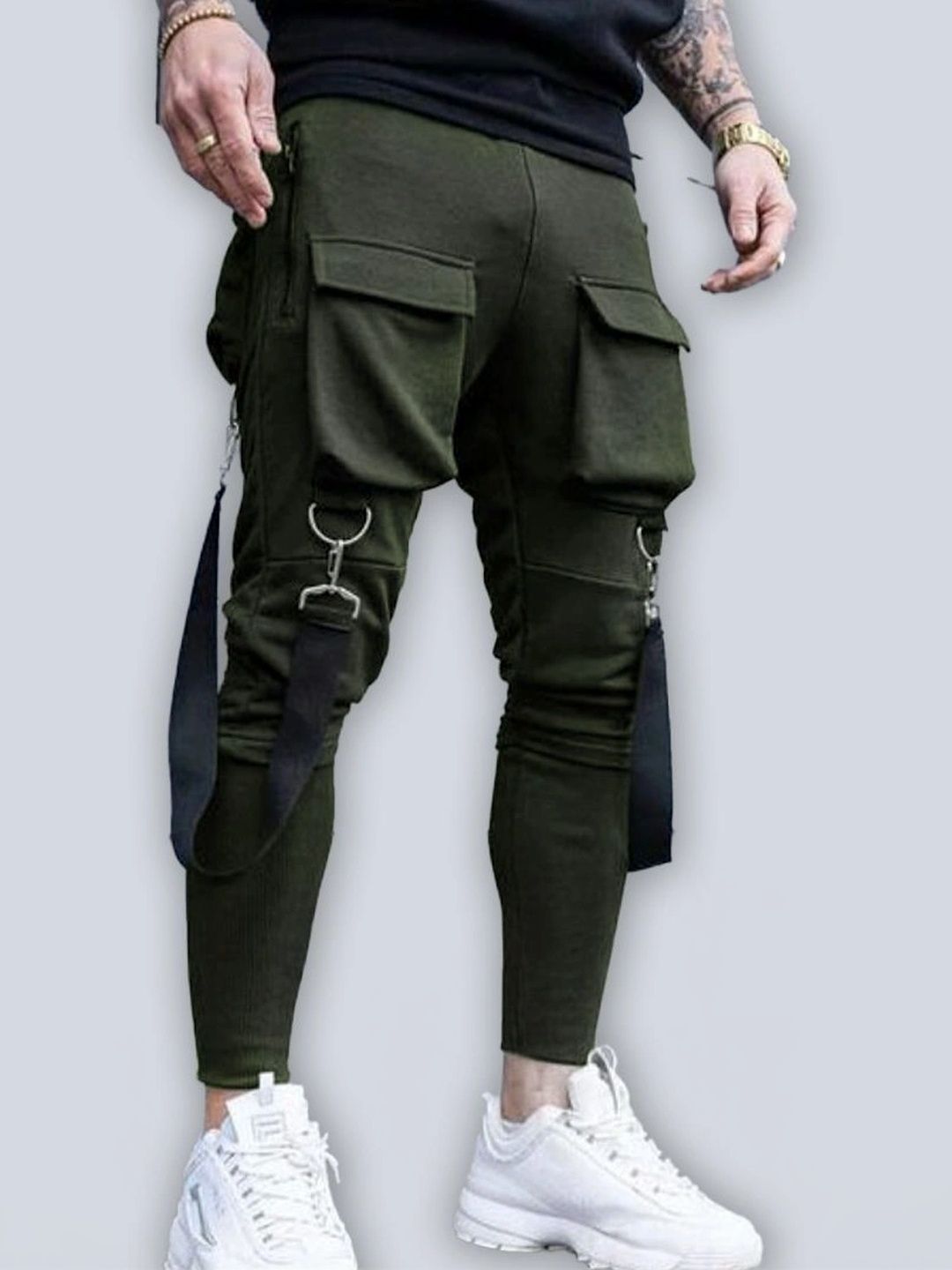 Joggers Park Men Regular Fit Dry Fit Training Joggers-picture-33