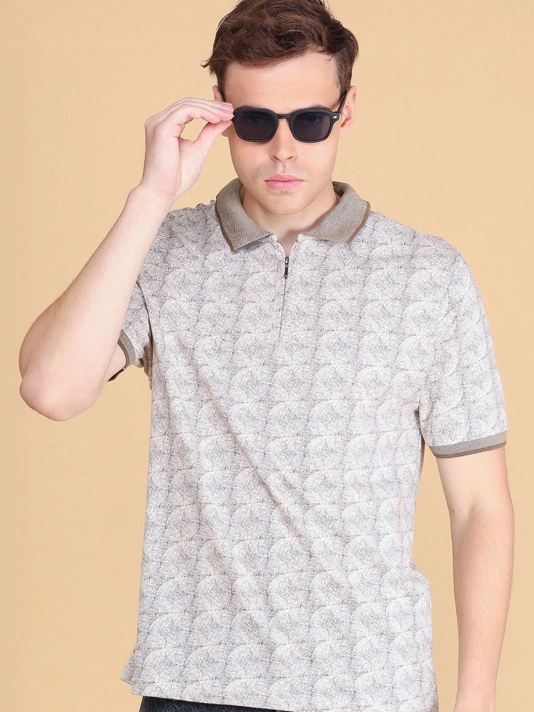 LIMEROAD Men Printed Polo Collar T-shirt-picture-21