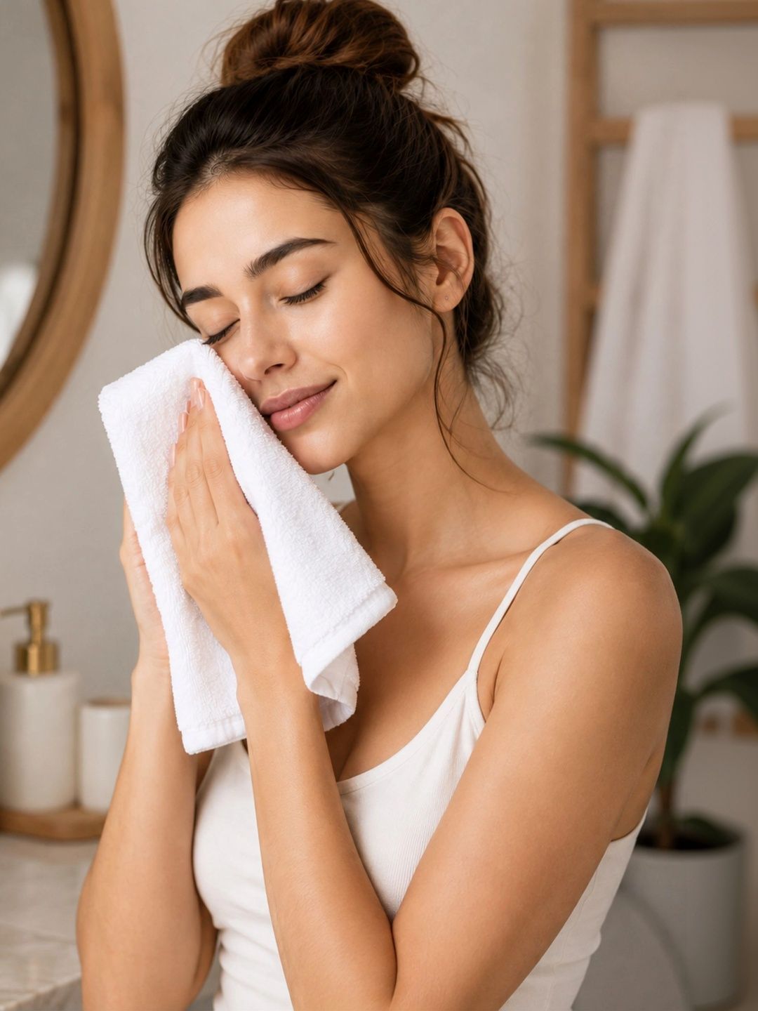 Terrycott White Cotton 210 GSM Regular Face Towels-picture-53