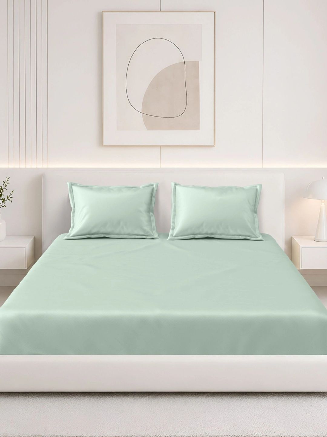 Homeful Style Blue 160 TC Bedsheet with 2 Pillow Covers-image-30