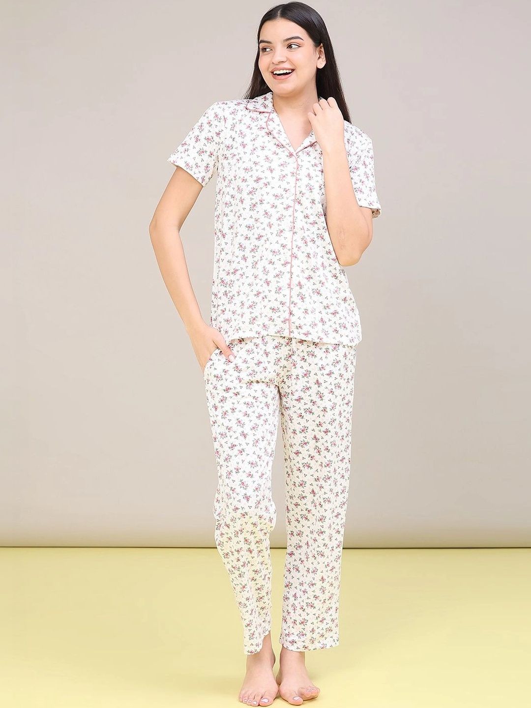 V-Mart Women Printed Night suit-picture-24
