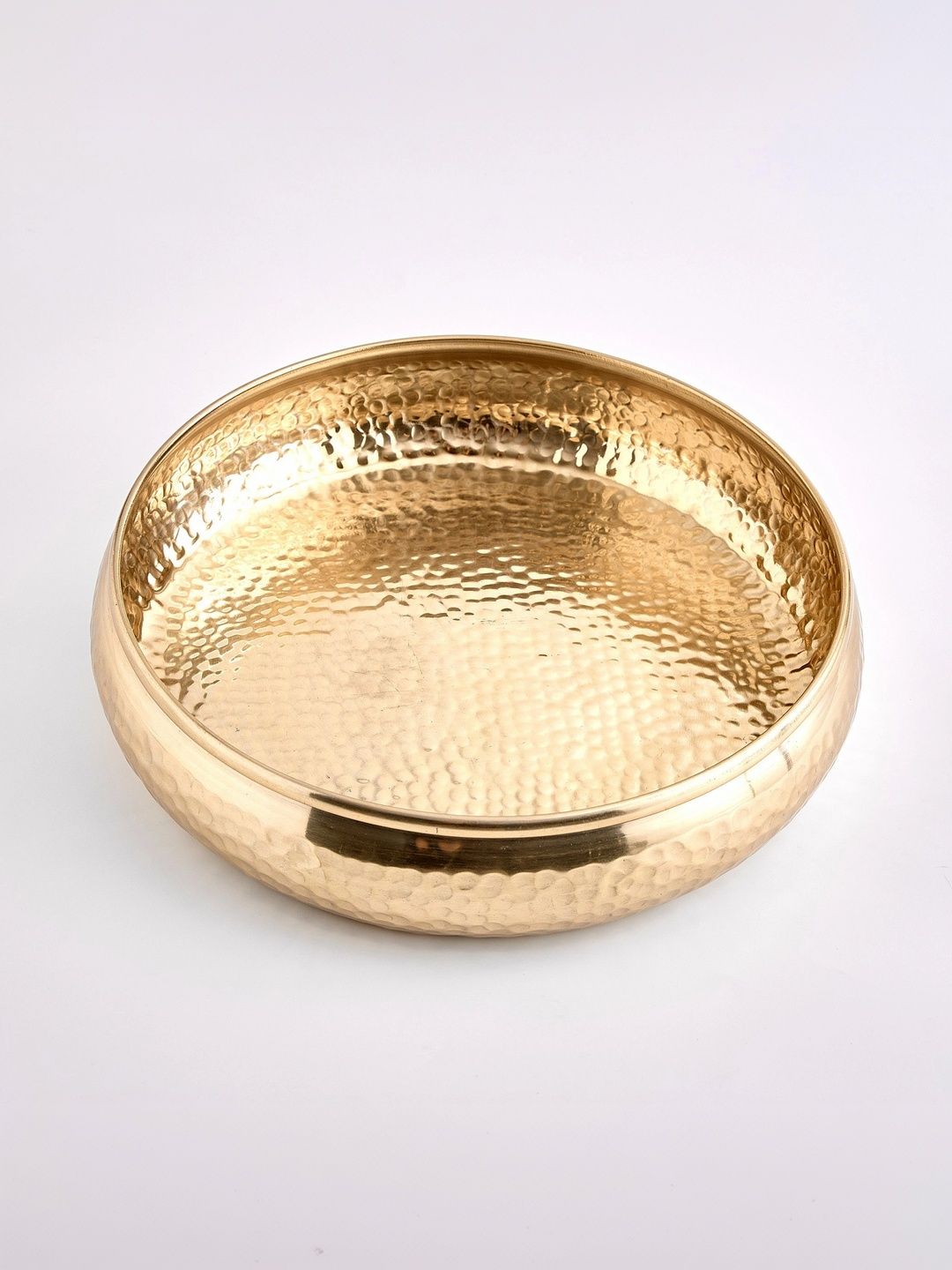 Home Centre Yellow Austin Abharan Metal Hammered Decorative Bowl-picture-51