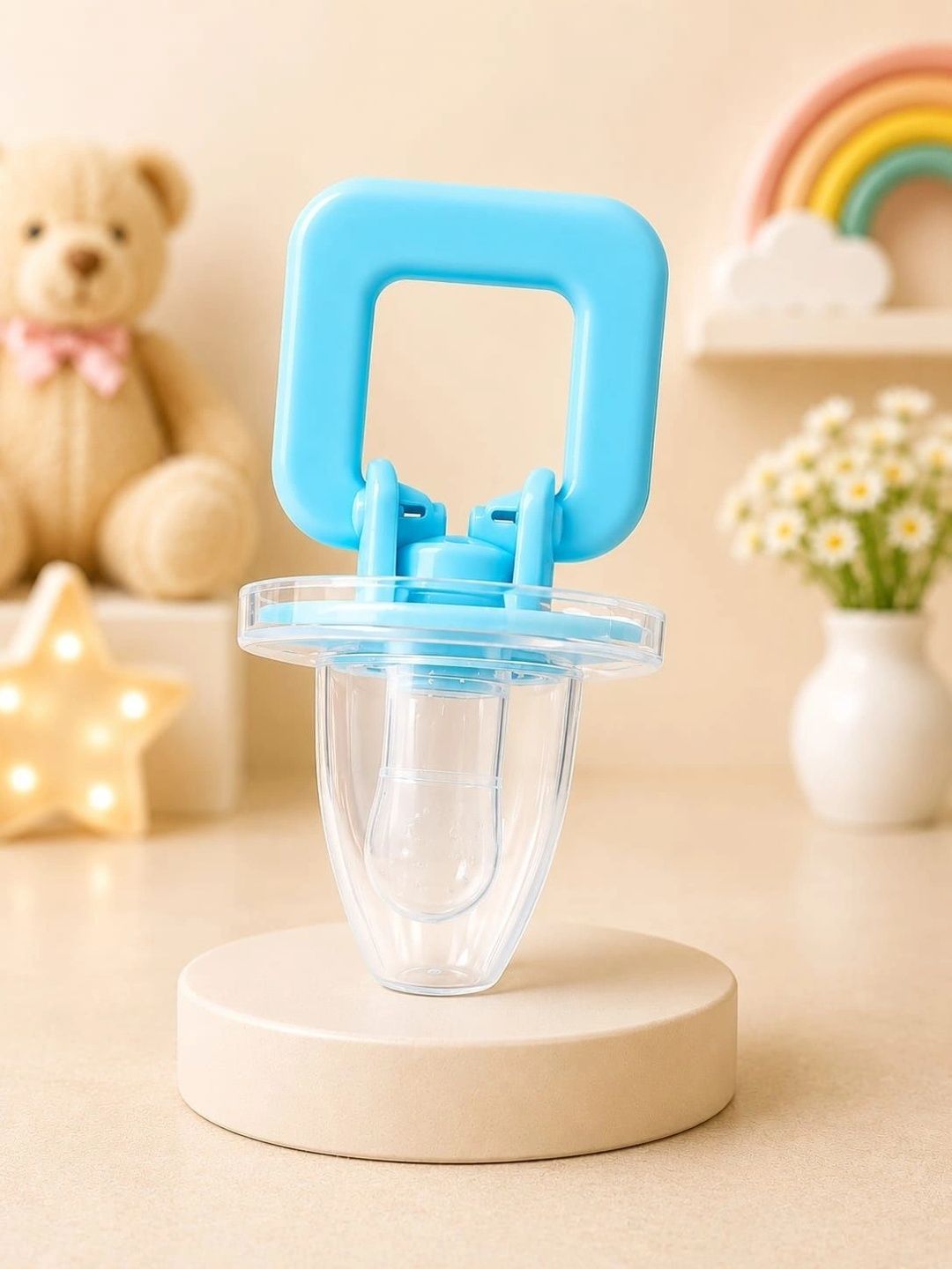 Joy Buzz Infants Transparent BPA-Free Soft Fruit Pacifier Style With Protective Cap-picture-49